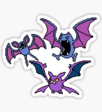 Zubat. Golbat and Crobat Sticker