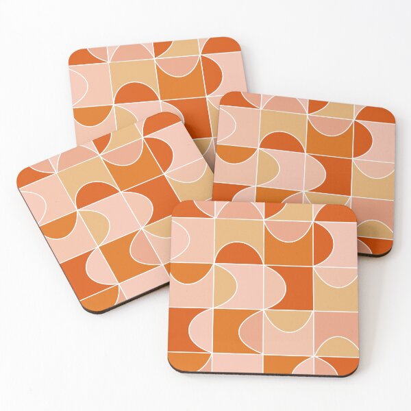 Item preview, Orange Mid-Century Modern Pattern designed and sold by WildeandCo.