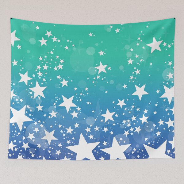 Item preview, Pastel Blue and Green Stars and Bubbles designed and sold by Bumblefuzzies.