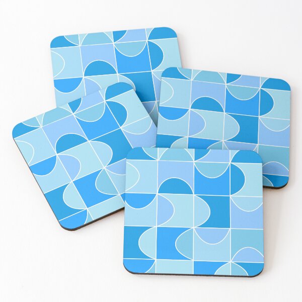 Item preview, Blue Mid-Century Modern Pattern designed and sold by WildeandCo.