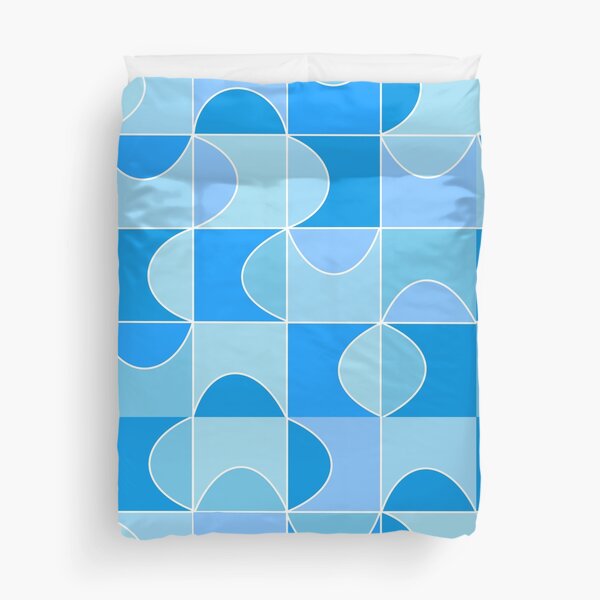 Item preview, Blue Mid-Century Modern Pattern designed and sold by WildeandCo.