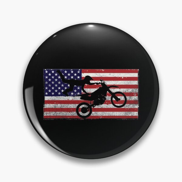 Item preview, American Flag Motocross Dirt Bike MX designed and sold by SpookshowDesign.