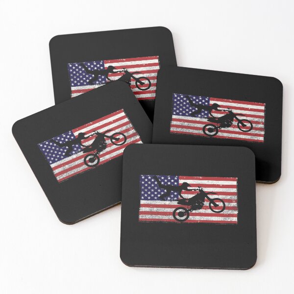 Item preview, American Flag Motocross Dirt Bike MX designed and sold by SpookshowDesign.