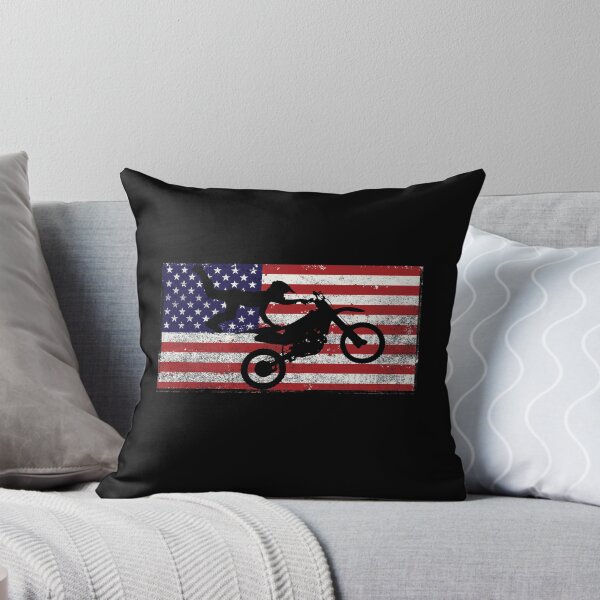 Item preview, American Flag Motocross Dirt Bike MX designed and sold by SpookshowDesign.