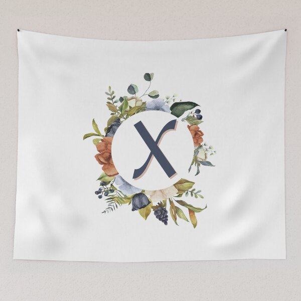 Item preview, Floral Initial Letter X designed and sold by TheFamilyVan.