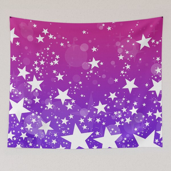 Item preview, Deep Pink and Purple Stars and Bubbles designed and sold by Bumblefuzzies.