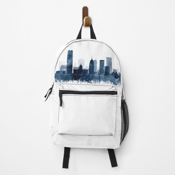 Item preview, Oklahoma City Skyline Blue Watercolor by Zouzounio Art designed and sold by zouzounioart.