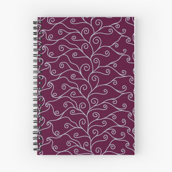 Item preview, Silver Swirls, Magenta Silk designed and sold by StephOBrien.