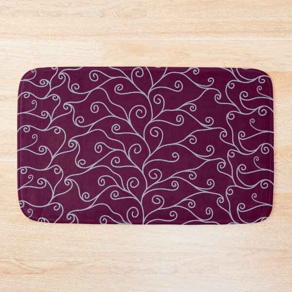 Item preview, Silver Swirls, Magenta Silk designed and sold by StephOBrien.