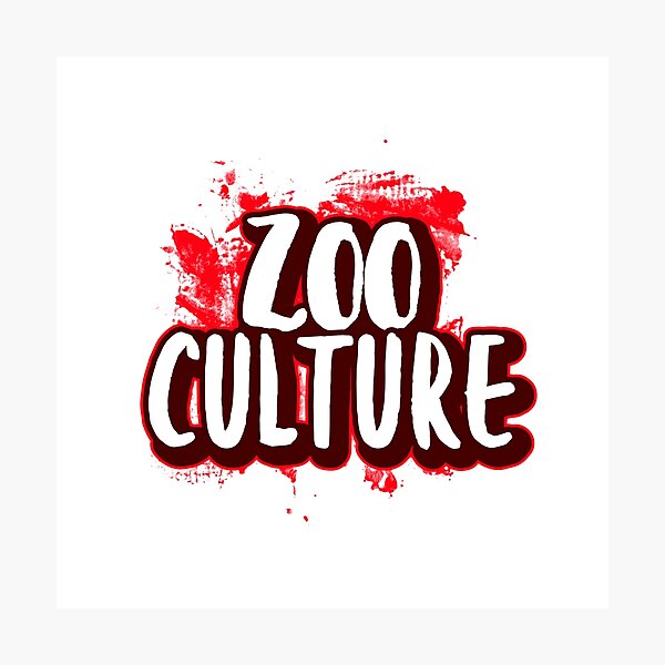 "Zoo Culture Logo" Photographic Print for Sale by rynnsbooks Redbubble