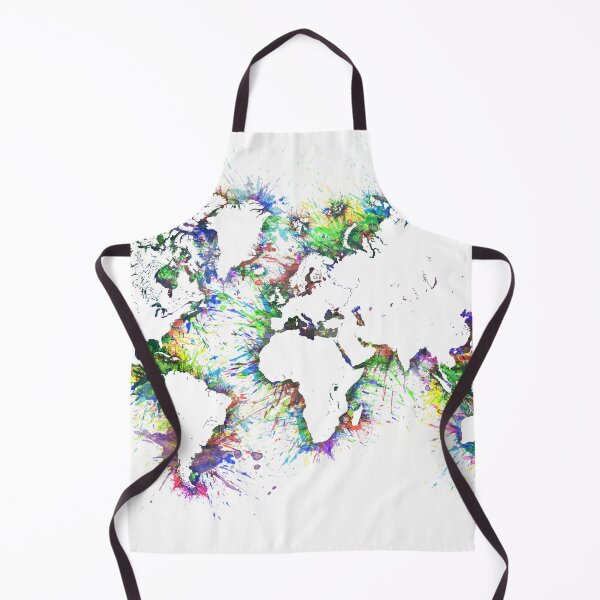 Item preview, World Map Abstract Watercolor by Zouzounio Art  designed and sold by zouzounioart.
