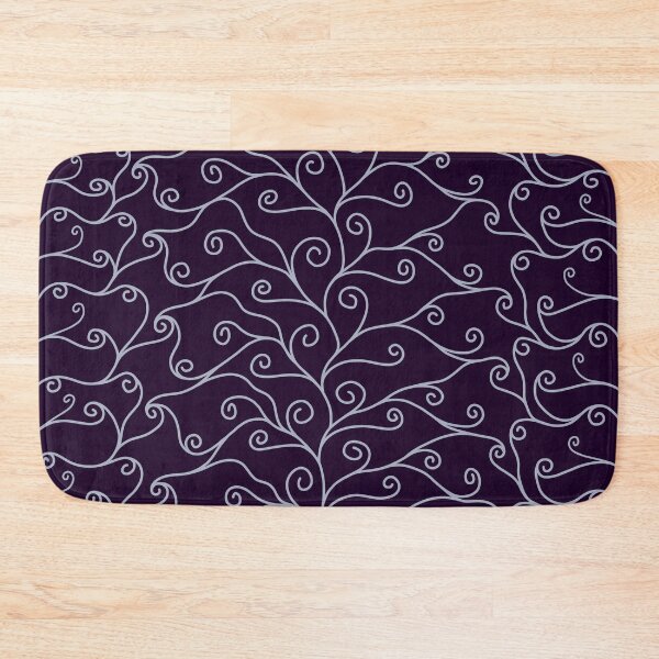 Item preview, Silver Swirls, Purple Silk designed and sold by StephOBrien.
