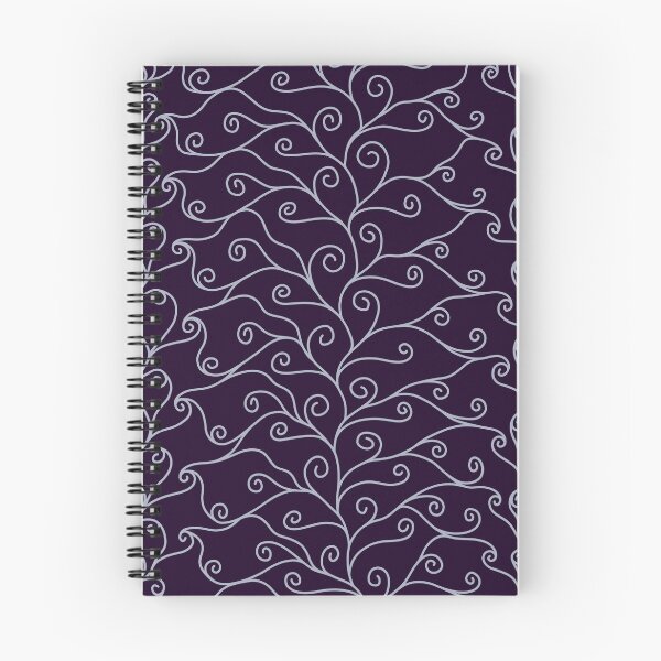 Item preview, Silver Swirls, Purple Silk designed and sold by StephOBrien.