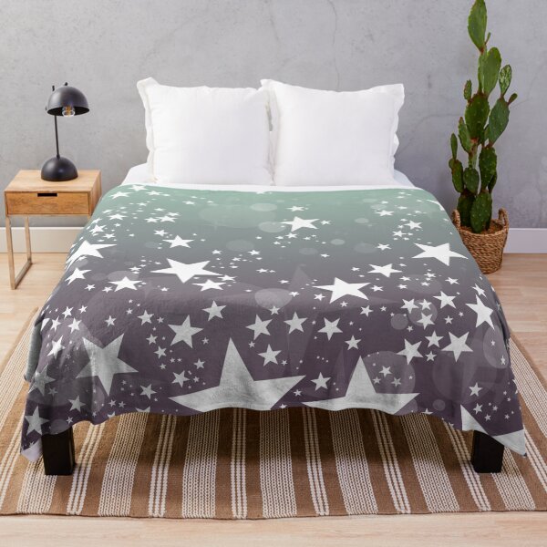 Item preview, Pastel Gray and Green Stars and Bubbles designed and sold by Bumblefuzzies.