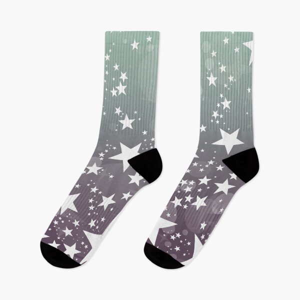 Item preview, Pastel Gray and Green Stars and Bubbles designed and sold by Bumblefuzzies.