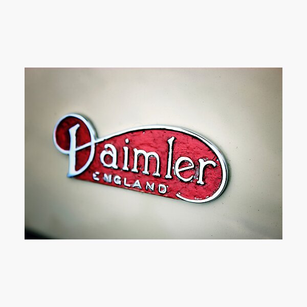 Daimler Classic Car Logo Photographic Print