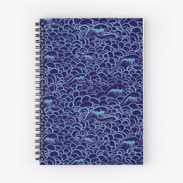 Item preview, Blue waves and ocean swirls (blue) designed and sold by ampheebian.
