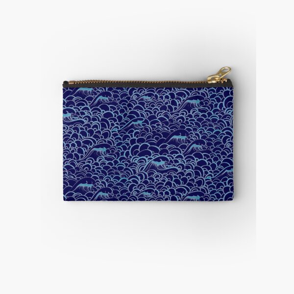 Item preview, Blue waves and ocean swirls (blue) designed and sold by ampheebian.