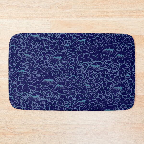 Item preview, Blue waves and ocean swirls (blue) designed and sold by ampheebian.