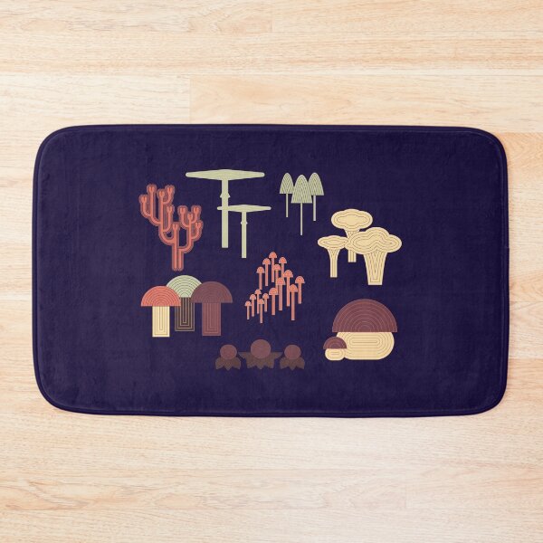 Item preview, mushroom pattern 70s minimal designed and sold by sarastripe.