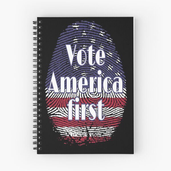 Item preview, Vote America first, usa flag fingerprint t-shirt,  vote registration, register to vote designed and sold by Morinas.