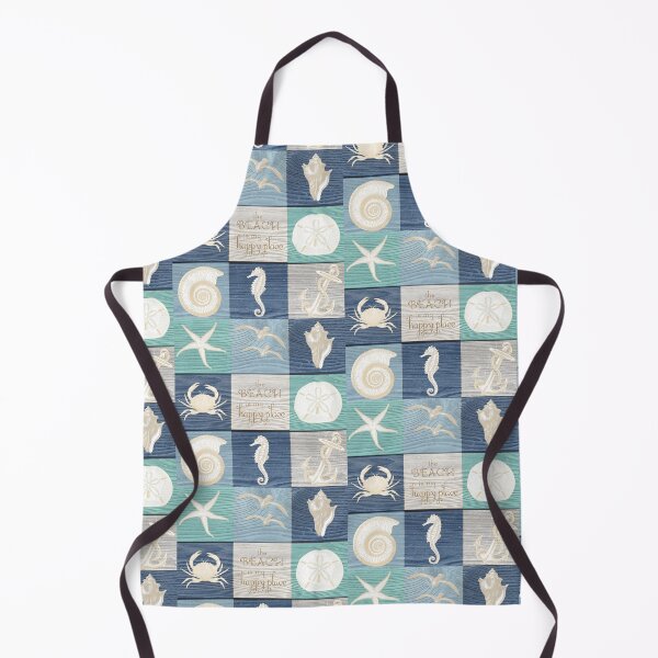 Item preview, Beach Happy Place Blue Aqua on Old Wood designed and sold by 13Moons.