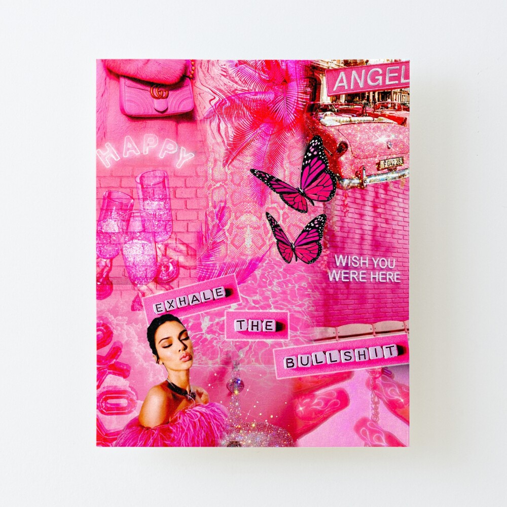 HOT PINK Girl Aesthetic Collage  Poster for Sale by reannyn