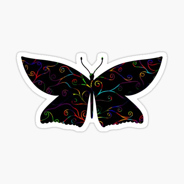 Item preview, Rainbow Swirls, Black Silk designed and sold by StephOBrien.
