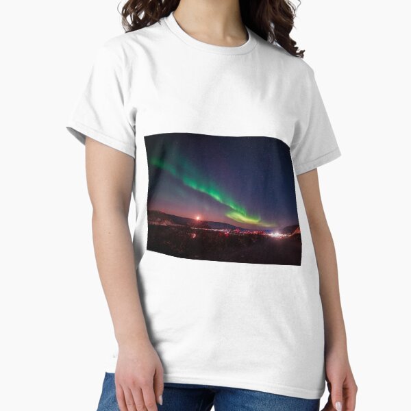 Kangerlussuaq Airport with Aurora Classic T-Shirt