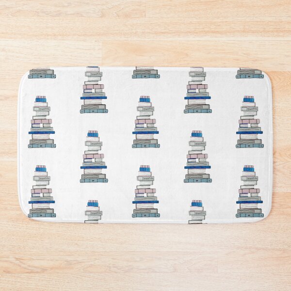 Item preview, Books in Pink, Blue & Gray designed and sold by Emma Mildred Cowell.
