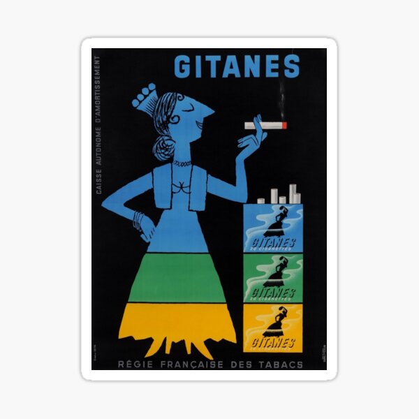 Gitanes cigarettes Sticker