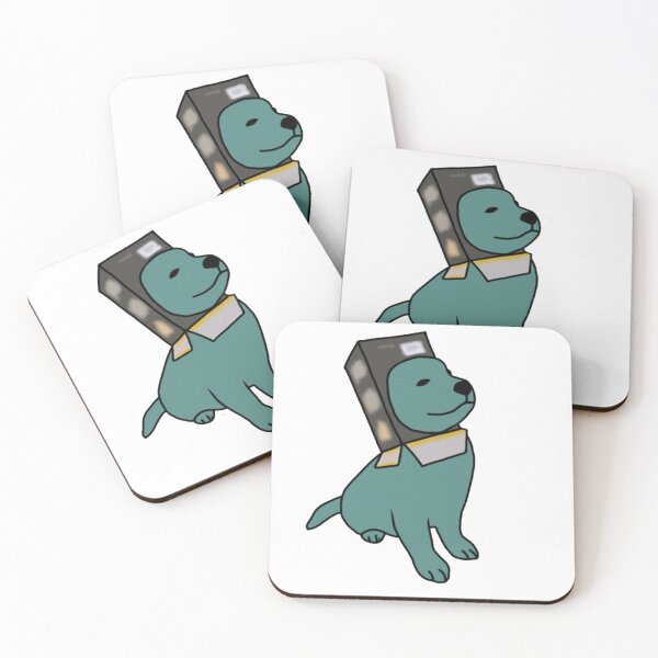 Item preview, Cute dark green dog with cereal box in his head designed and sold by iarasosan.
