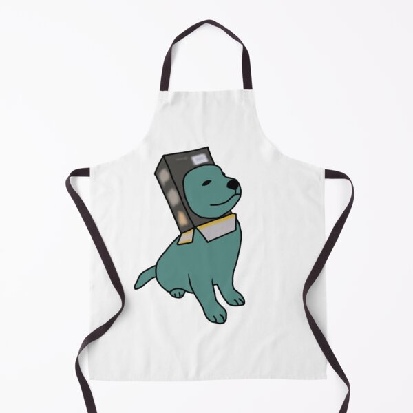 Item preview, Cute dark green dog with cereal box in his head designed and sold by iarasosan.