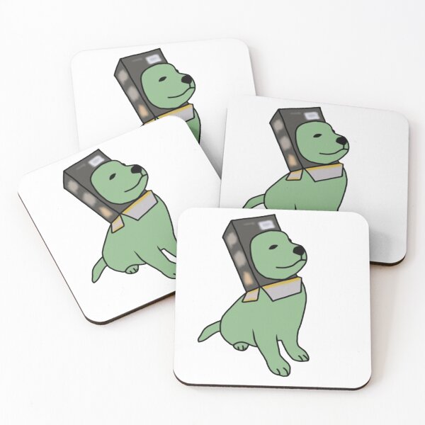 Item preview, Cute green dog with cereal box in his head designed and sold by iarasosan.