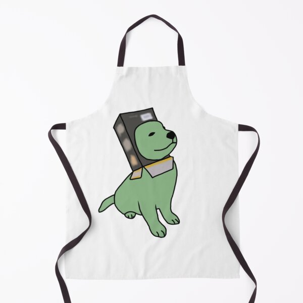 Item preview, Cute green dog with cereal box in his head designed and sold by iarasosan.