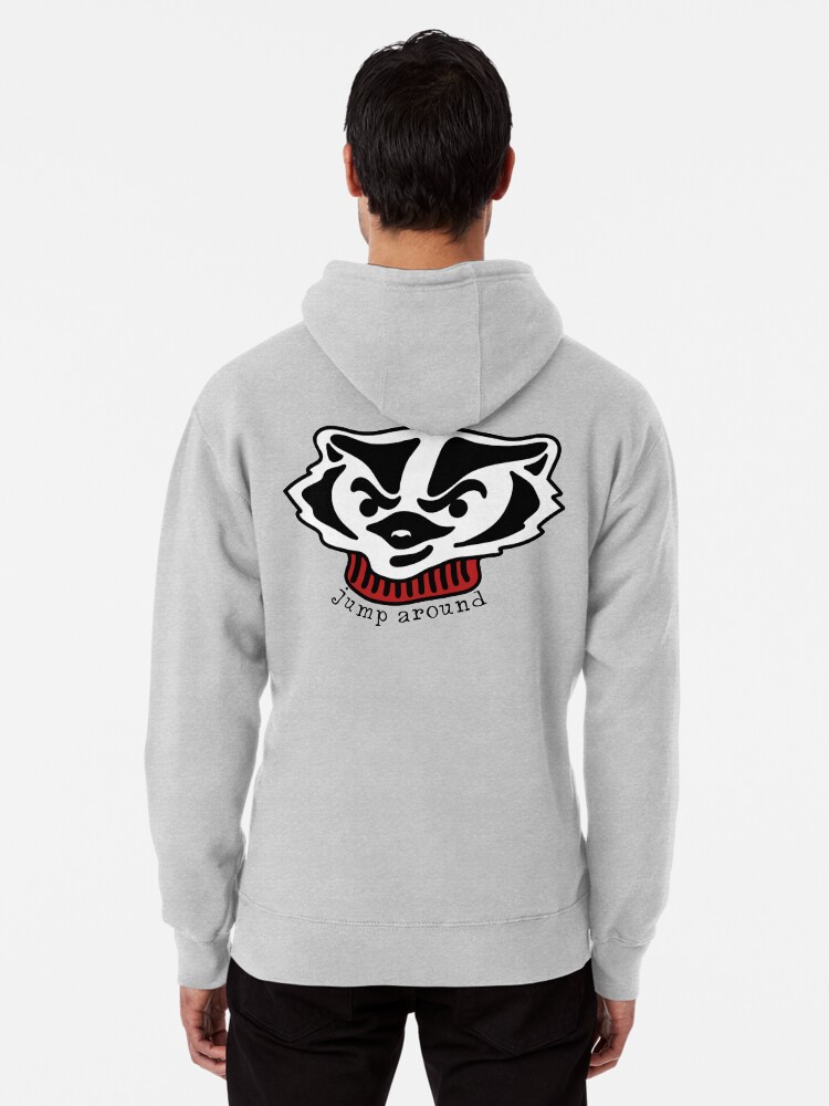 Jump Around Bucky Badger Pullover Hoodie for Sale by