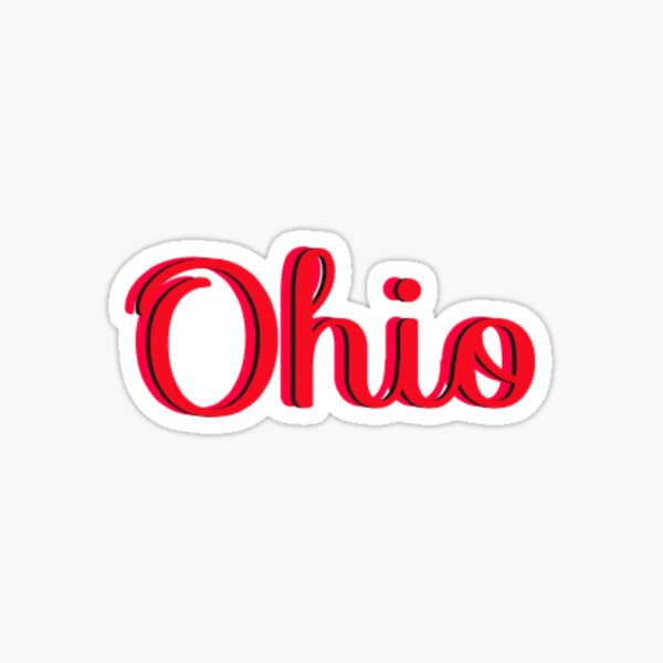 "Ohio" Sticker by theFlyingAce1 Redbubble