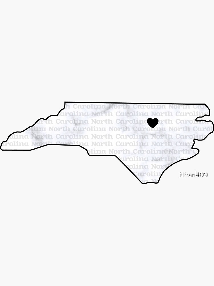 Marble North Carolina Sticker For Sale By Nfran409 Redbubble 5281