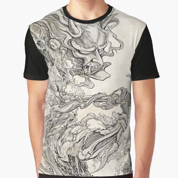 Japanese Oni Graphic T-Shirt
