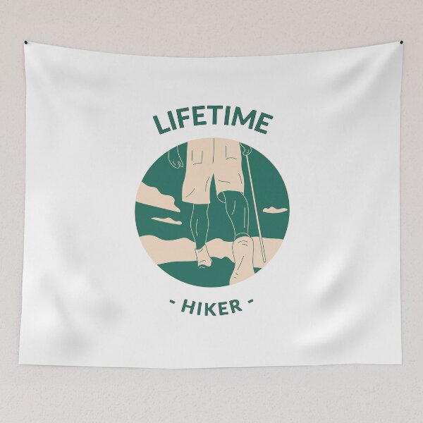 Item preview, Lifetime Hiker designed and sold by AdventurePrints.