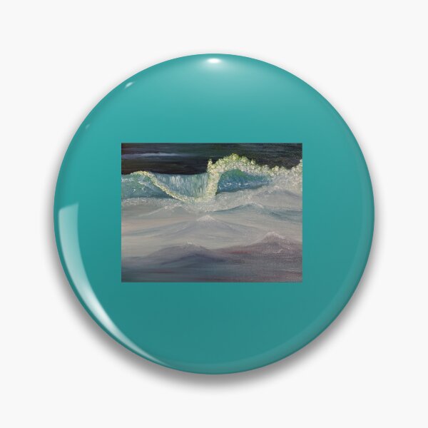 Item preview, Ocean wave oil painting by tabitha kremesec designed and sold by Tabitha Kremesec.