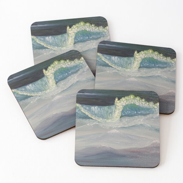 Item preview, Ocean wave oil painting by tabitha kremesec designed and sold by Tabitha Kremesec.