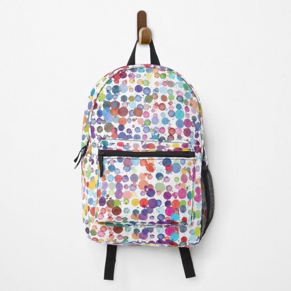 Item preview, Watercolor rainbow dot pattern designed and sold by candhdesigns.