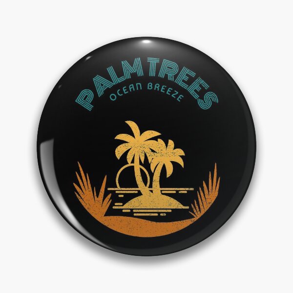 Aperçu de l'œuvre Palmiers Ocean Breeze créée et vendue par DoodleBugDigits.