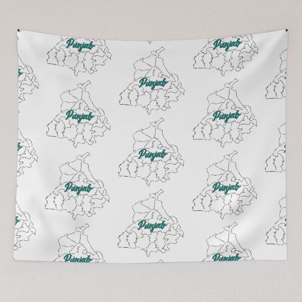 Item preview, punjab map designed and sold by jasleenM.