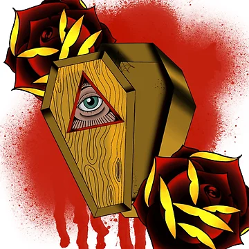 Artwork thumbnail, Neotraditional coffin by Michaelmodified