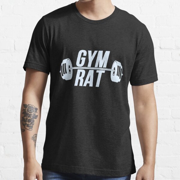 Womens Gym Rat T-Shirt funny cool fitness weightlifting workout gym V-Neck  T-Shirt