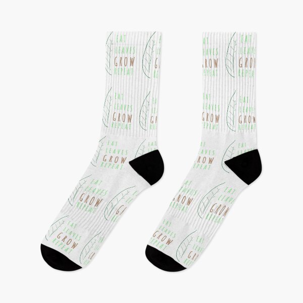 Item preview, Eat Leaves Grow Repeat Leaf designed and sold by aligoldy.