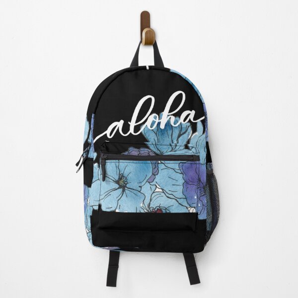 Item preview, Aloha Blue Watercolor Flowers designed and sold by Handwritten Aloha.