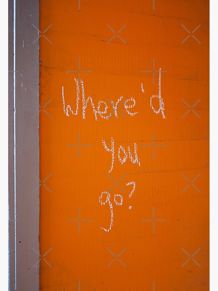Thumbnail 3 of 3, Sticker, Where'd You Go? designed and sold by ColeRW.